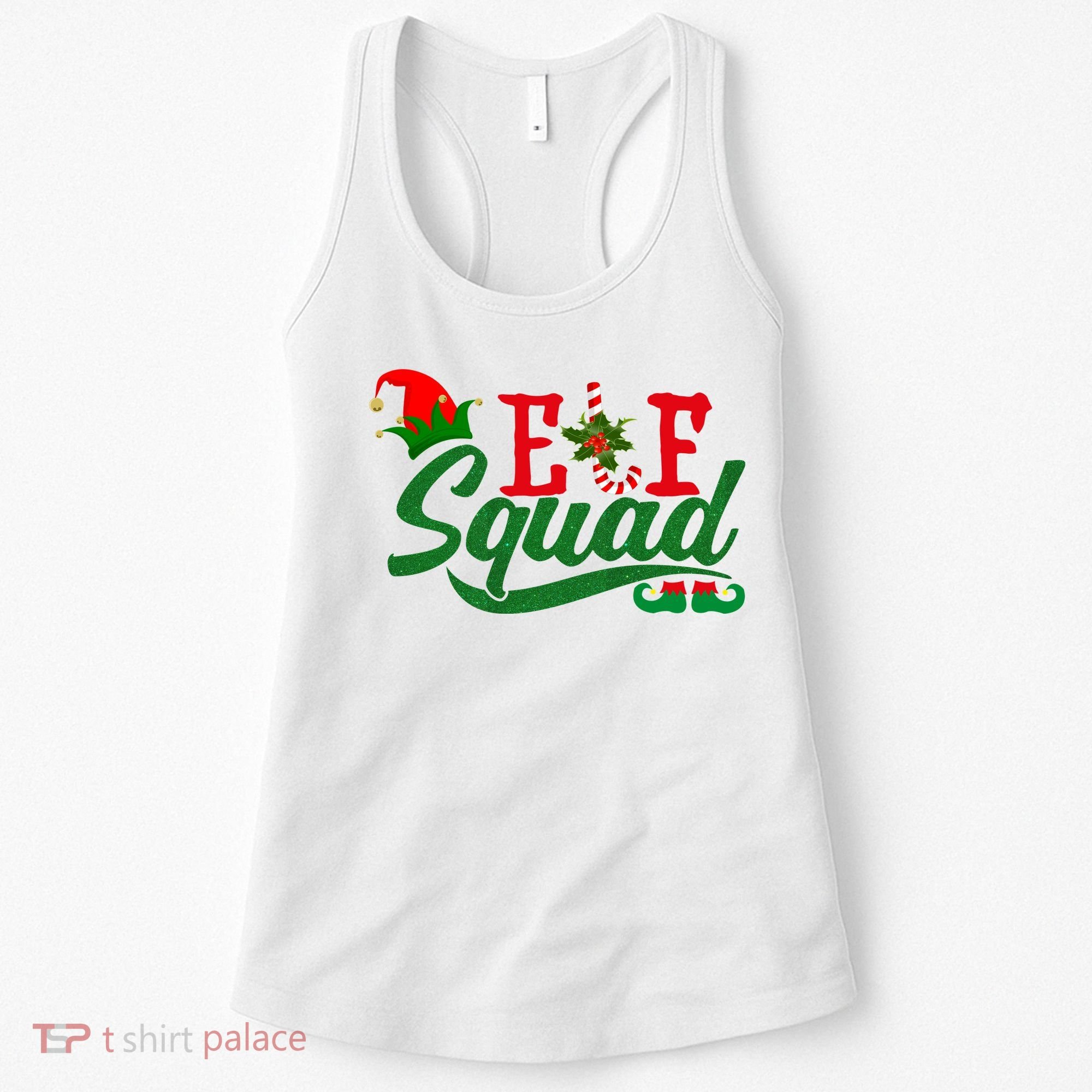 Elf Squad Festive Cute Christmas Women's Tank Top