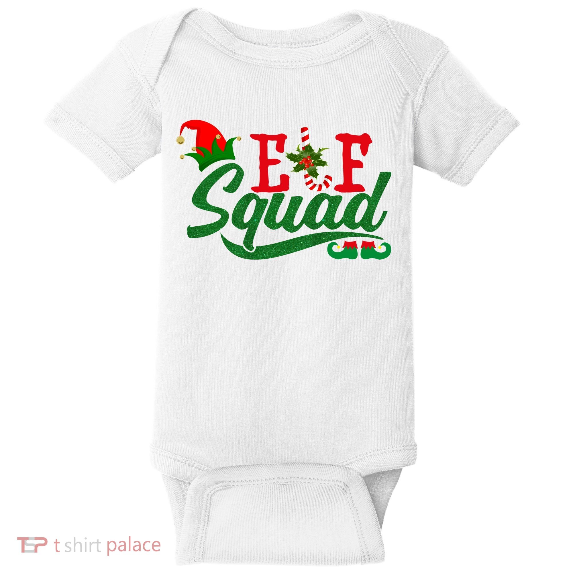 Elf Squad Festive Cute Christmas Baby Bodysuit