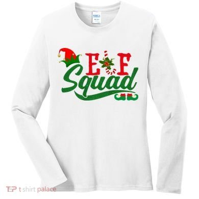 Elf Squad Festive Cute Christmas Women's Long Sleeve Shirt