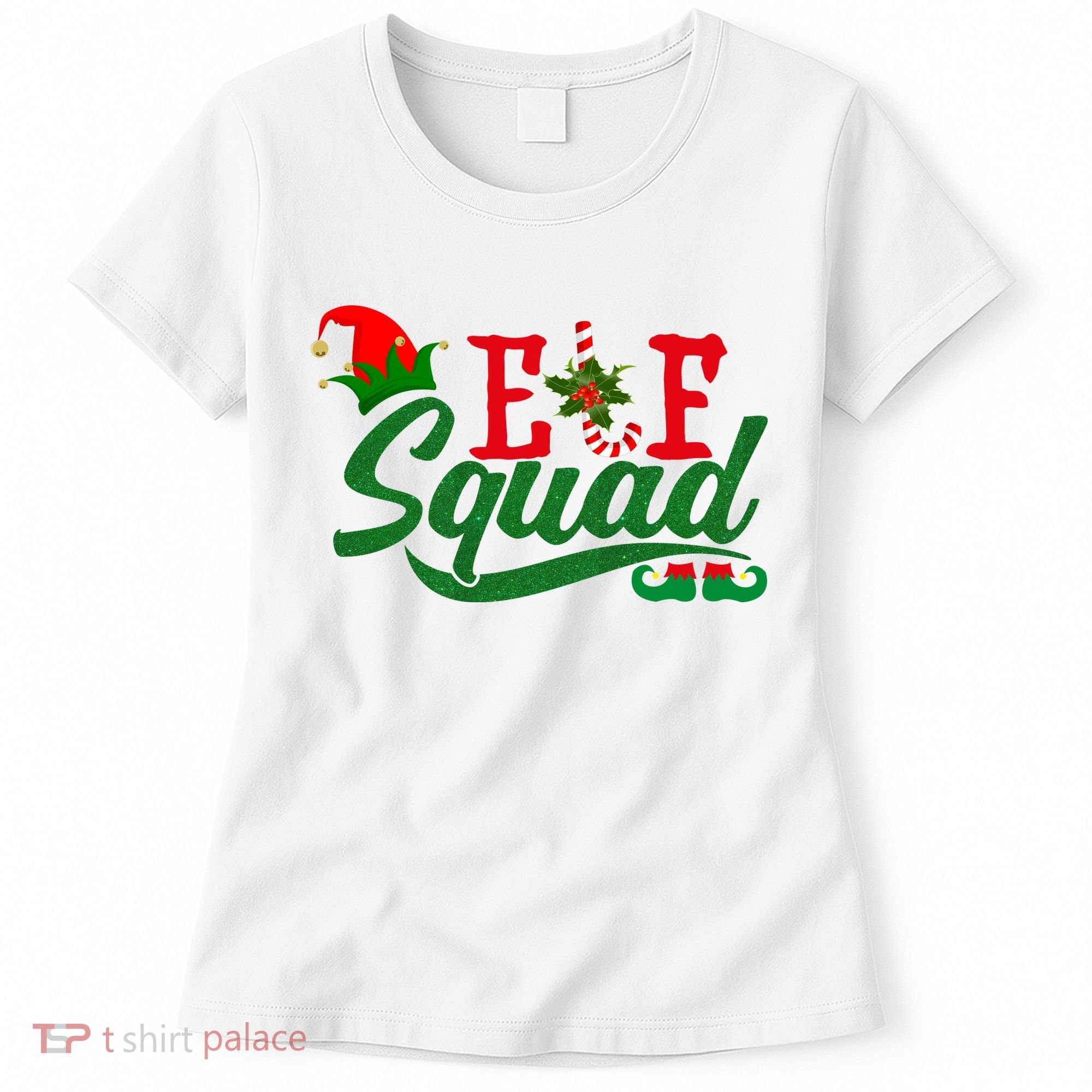 Elf Squad Festive Cute Christmas Women's T-Shirt