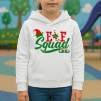 Elf Squad Festive Cute Christmas Kids Hoodie thumb 3