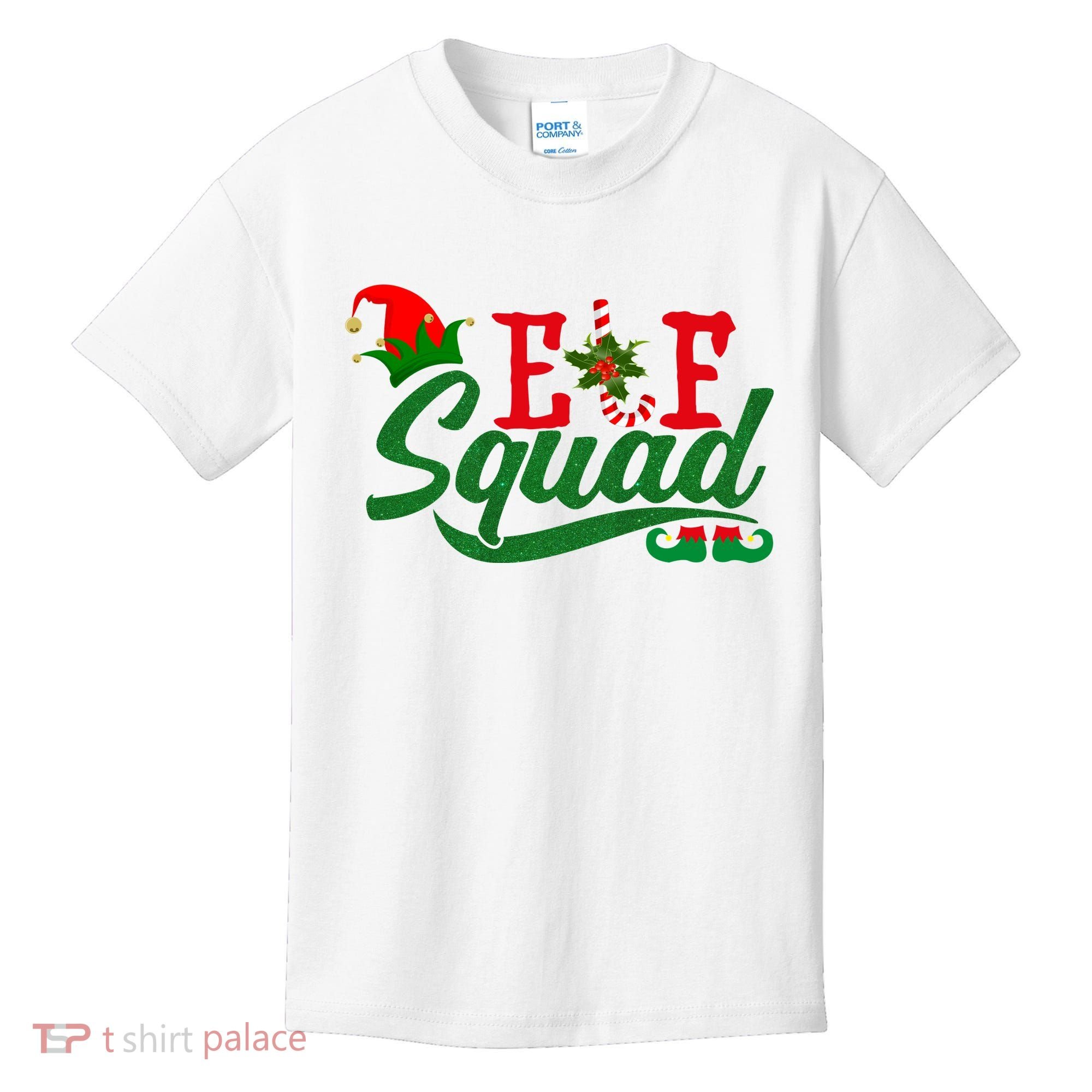 Elf Squad Festive Cute Christmas Kids T-Shirt
