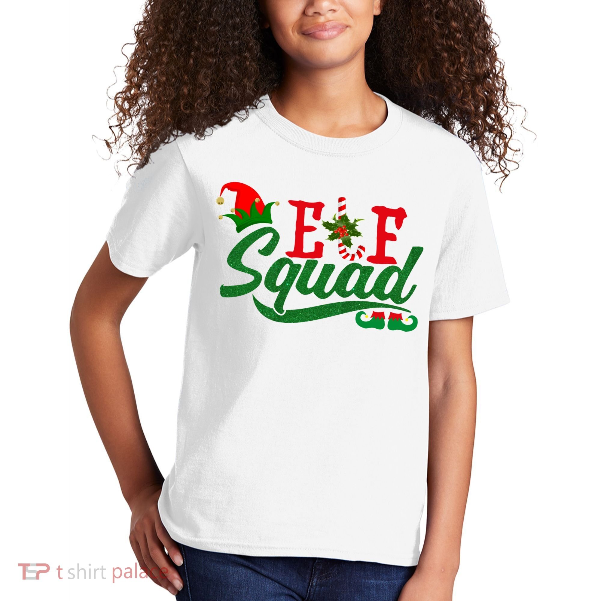Elf Squad Festive Cute Christmas Kids T-Shirt