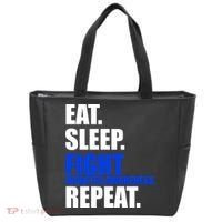 Eat Sleep Fight Diabetes Awareness Repeat Tote Bag thumb 0