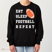 Eat Sleep Football Repeat Women's Sweatshirt thumb 0