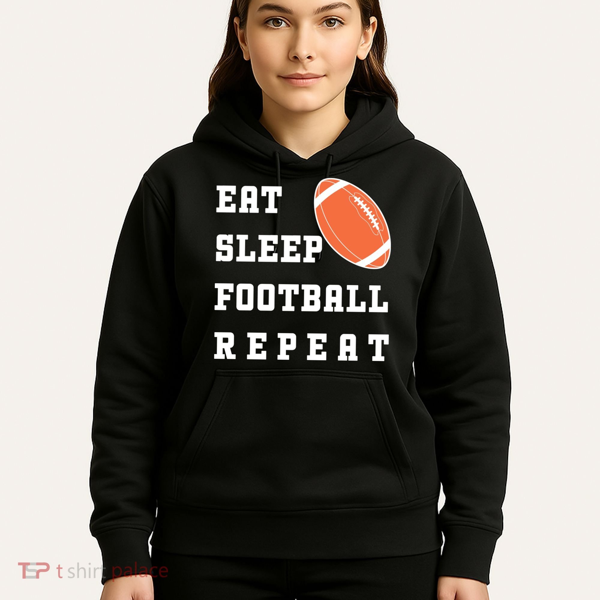 Eat Sleep Football Repeat Hoodie