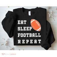 Eat Sleep Football Repeat Sweatshirt thumb 2