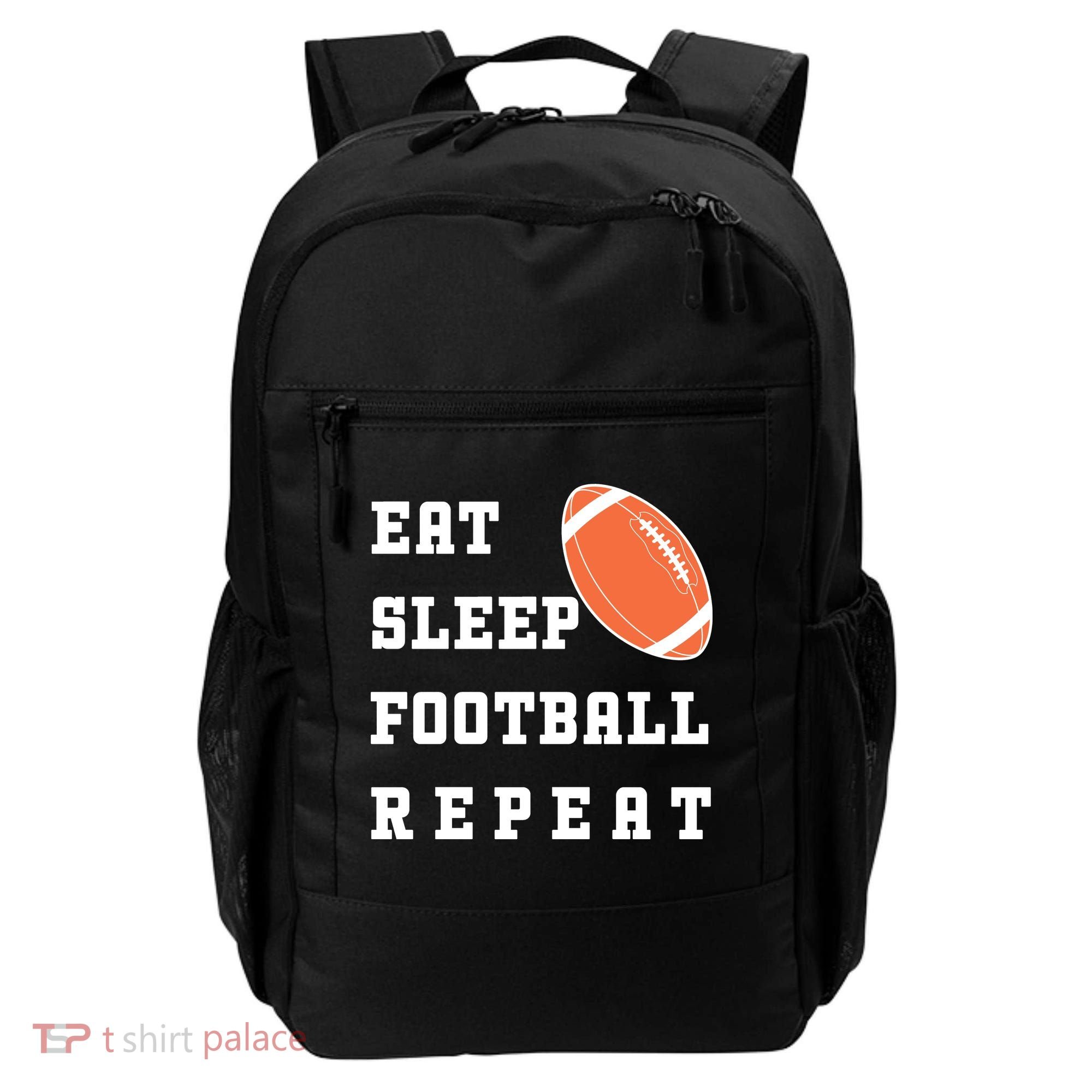 Eat Sleep Football Repeat Backpack