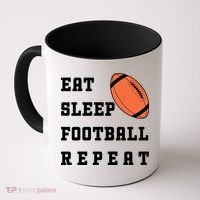 Eat Sleep Football Repeat Coffee Mug thumb 0