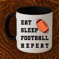 Eat Sleep Football Repeat Coffee Mug thumb 2