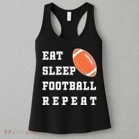 Eat Sleep Football Repeat Women's Tank Top thumb 3