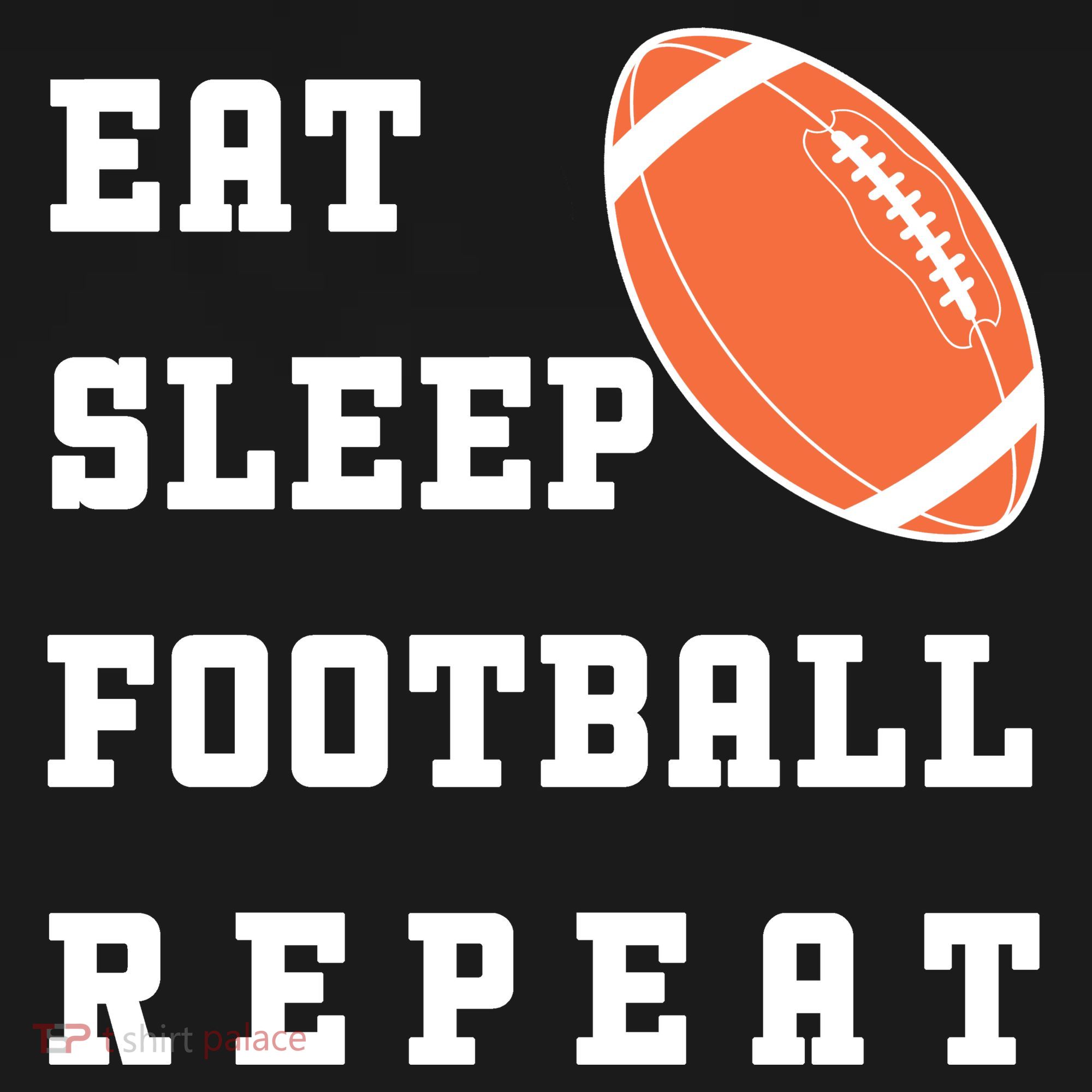 Eat Sleep Football Repeat Toddler Hoodie