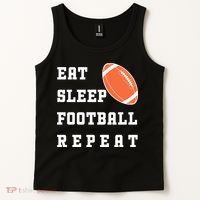 Eat Sleep Football Repeat Tank Top thumb 2