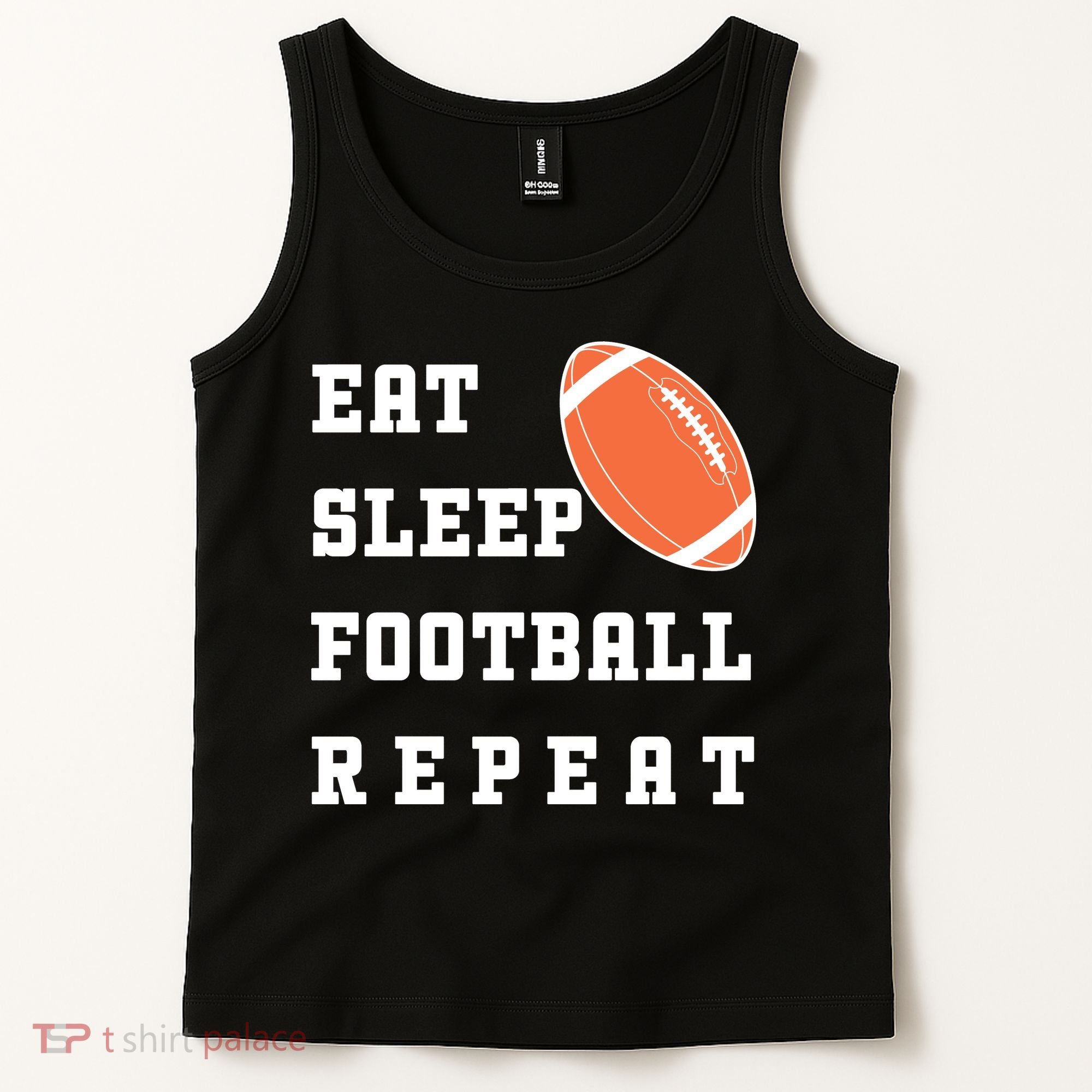Eat Sleep Football Repeat Tank Top