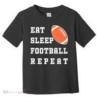 Eat Sleep Football Repeat Toddler T-Shirt thumb 0