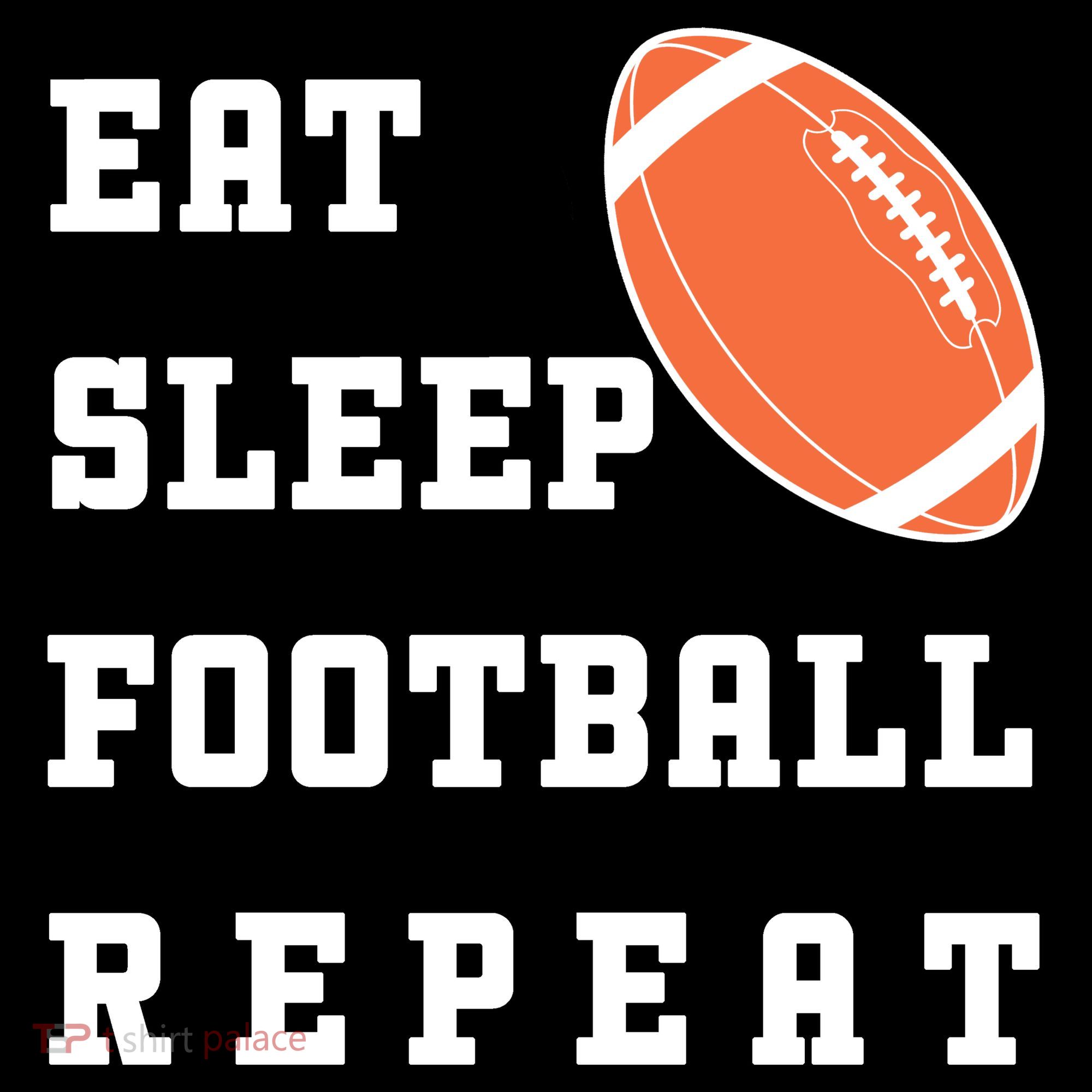 Eat Sleep Football Repeat Visor