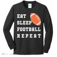 Eat Sleep Football Repeat Kids Long Sleeve Shirt thumb 0