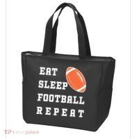 Eat Sleep Football Repeat Tote Bag thumb 3