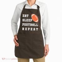 Eat Sleep Football Repeat Apron thumb 2