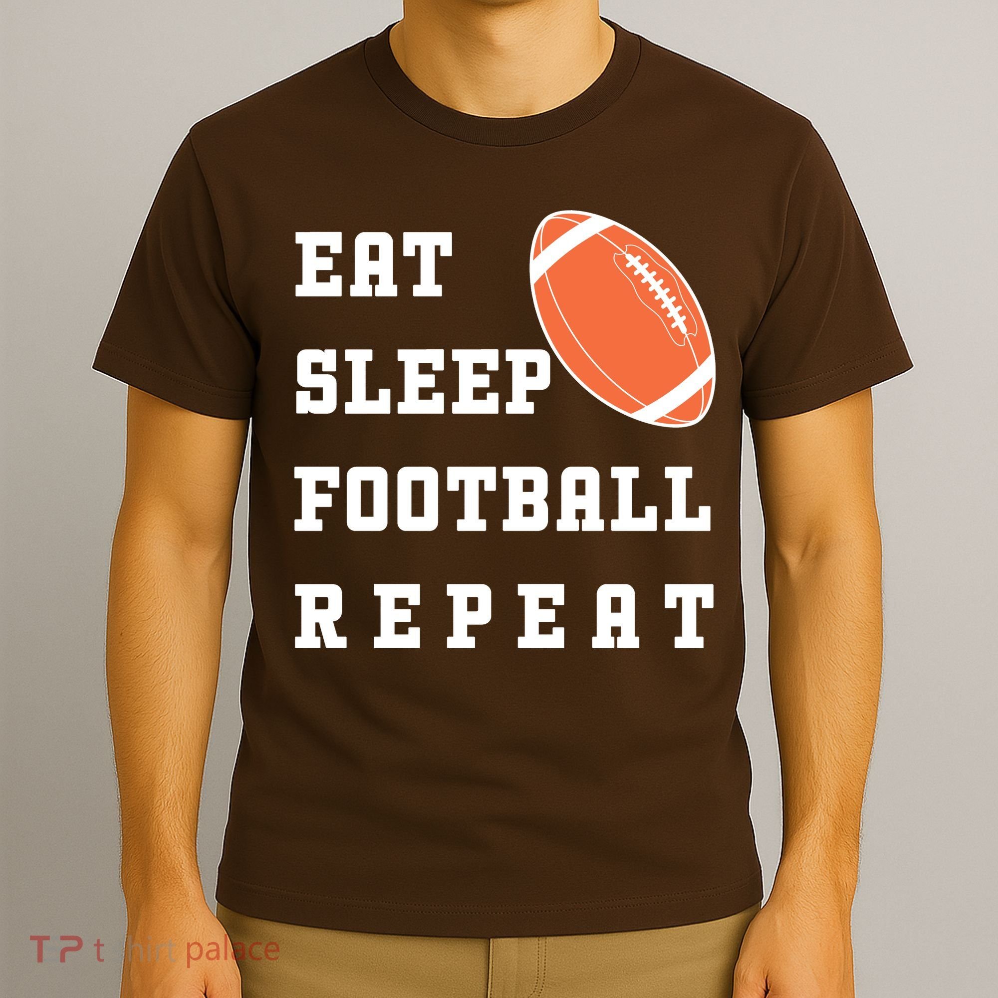 Eat Sleep Football Repeat T-Shirt