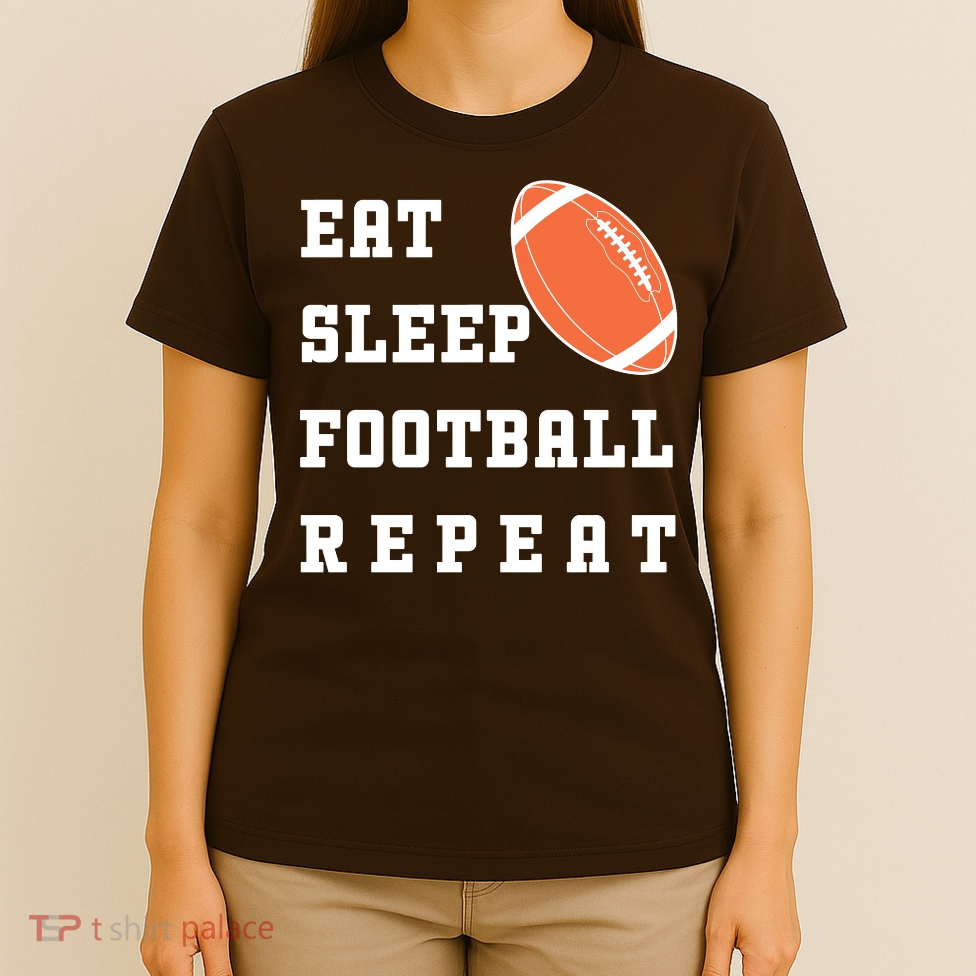 Eat Sleep Football Repeat T-Shirt