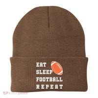 Eat Sleep Football Repeat Beanie thumb 0