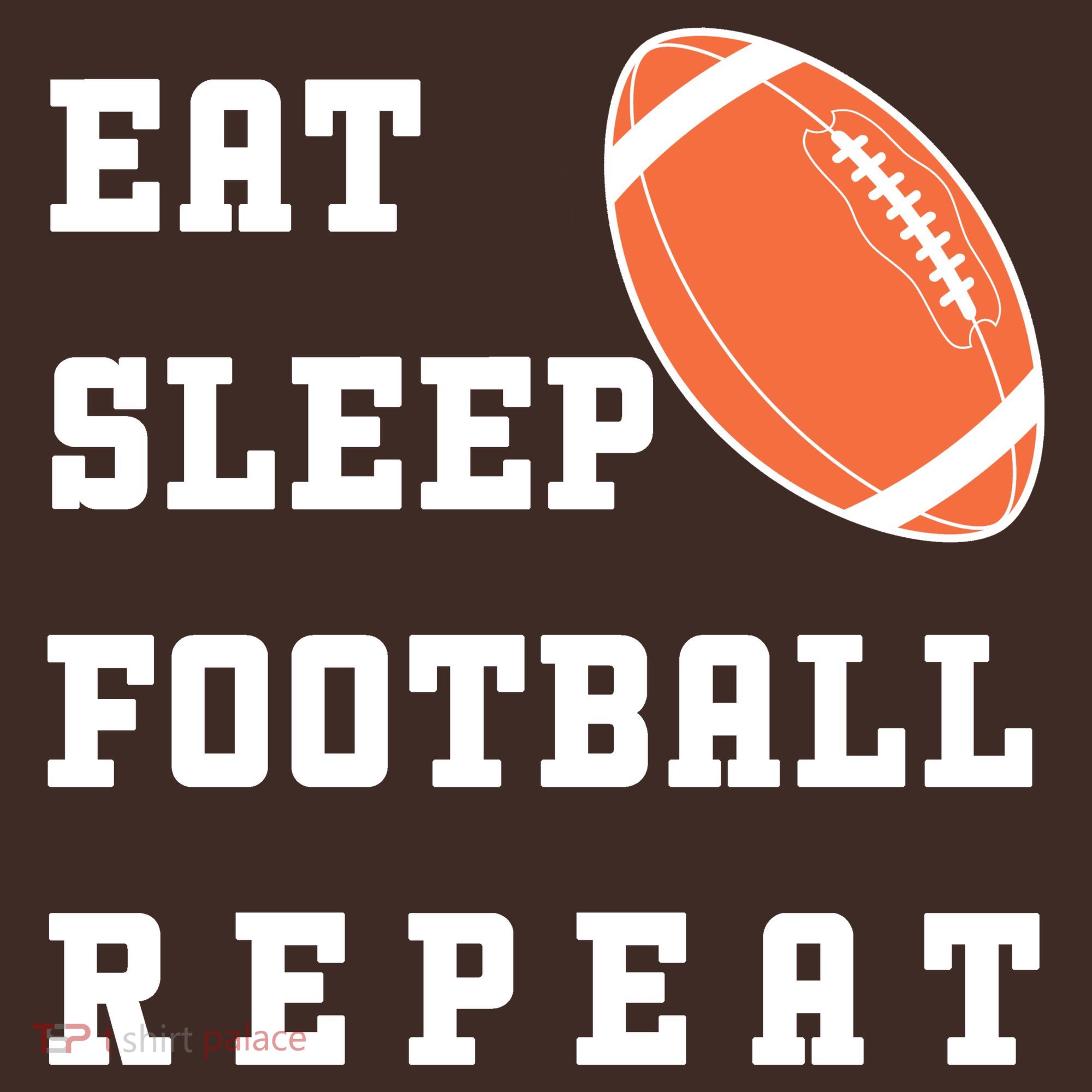 Eat Sleep Football Repeat Coaster