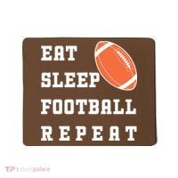 Eat Sleep Football Repeat Mousepad thumb 0