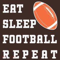 Eat Sleep Football Repeat Kids Hoodie thumb 2