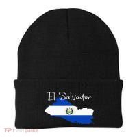 El Salvador Flag  El Salvador Map Salvador Beanie thumb 0