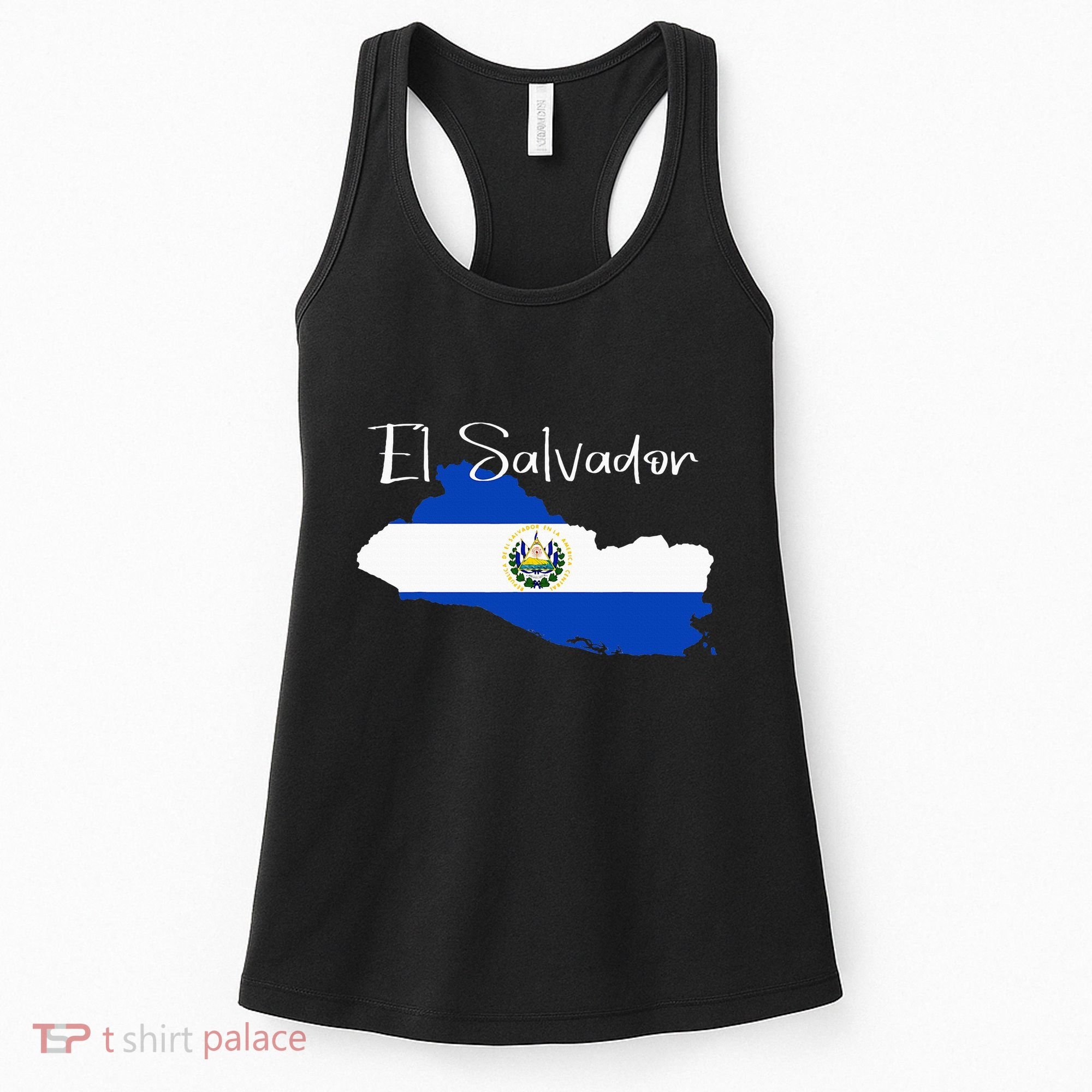 El Salvador Flag  El Salvador Map Salvador Women's Tank Top