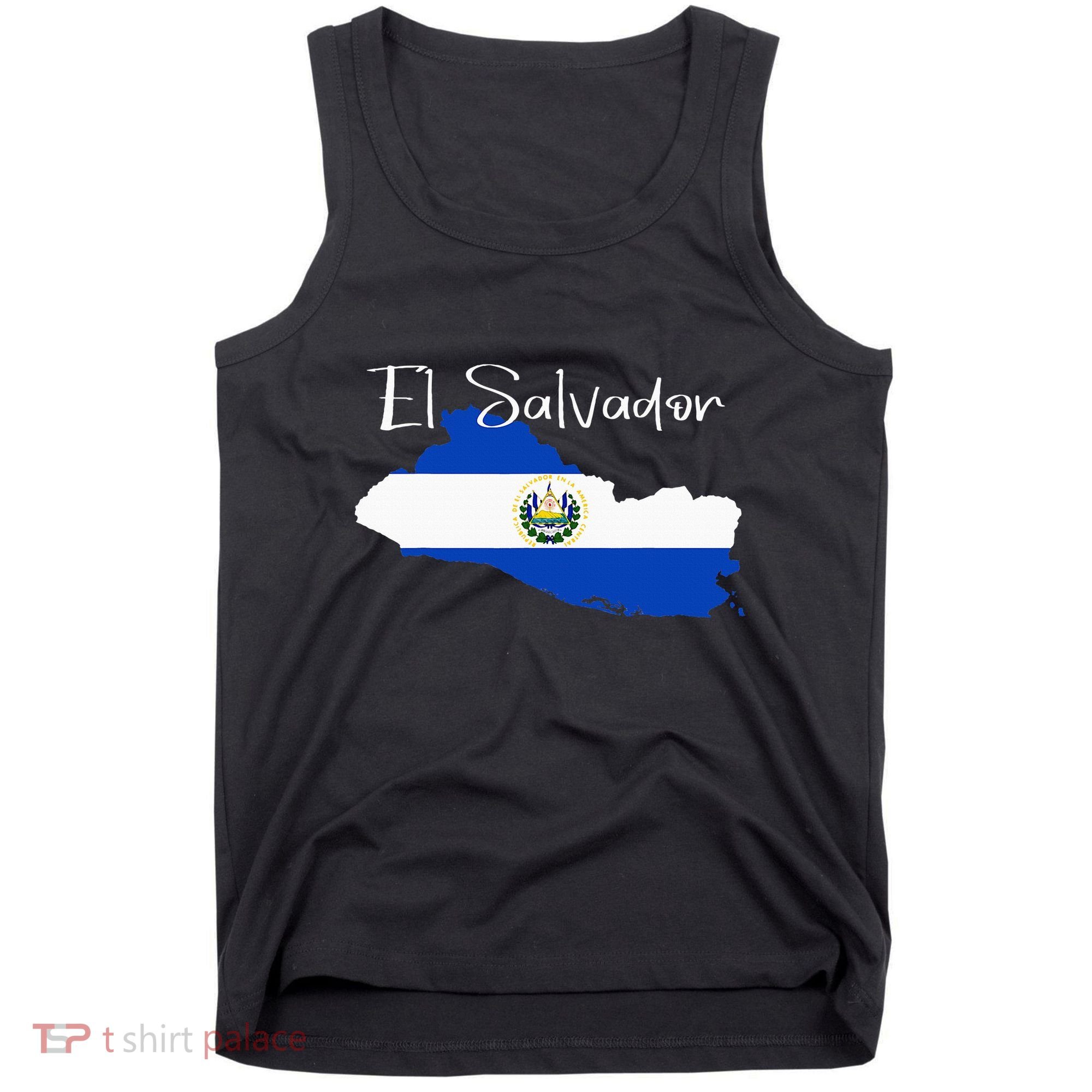El Salvador Flag  El Salvador Map Salvador Tank Top