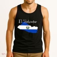 El Salvador Flag  El Salvador Map Salvador Tank Top thumb 3