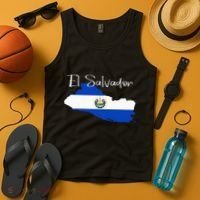 El Salvador Flag  El Salvador Map Salvador Tank Top thumb 4