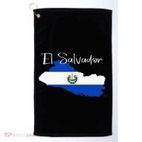 El Salvador Flag  El Salvador Map Salvador Golf Towel thumb 0