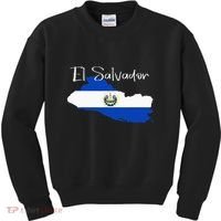 El Salvador Flag  El Salvador Map Salvador Kids Sweatshirt thumb 0