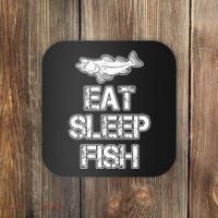 Eat Sleep Fish Fishing Fan Coaster thumb 0