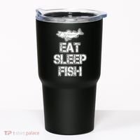 Eat Sleep Fish Fishing Fan Tumbler thumb 0