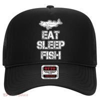 Eat Sleep Fish Fishing Fan Hat thumb 0