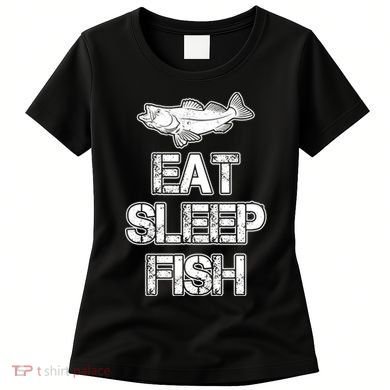 Eat Sleep Fish Fishing Fan Women's T-Shirt