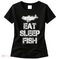 Eat Sleep Fish Fishing Fan Women's T-Shirt thumb 0
