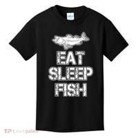 Eat Sleep Fish Fishing Fan Kids T-Shirt thumb 0