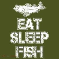 Eat Sleep Fish Fishing Fan Long Sleeve Shirt thumb 2