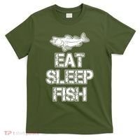 Eat Sleep Fish Fishing Fan T-Shirt thumb 0