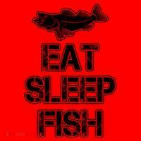Eat Sleep Fish Fishing Fan Santa Hat thumb 1