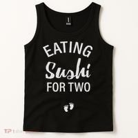 Eating Sushi For Two , Pregnancy Reveal Having Baby Tank Top thumb 2