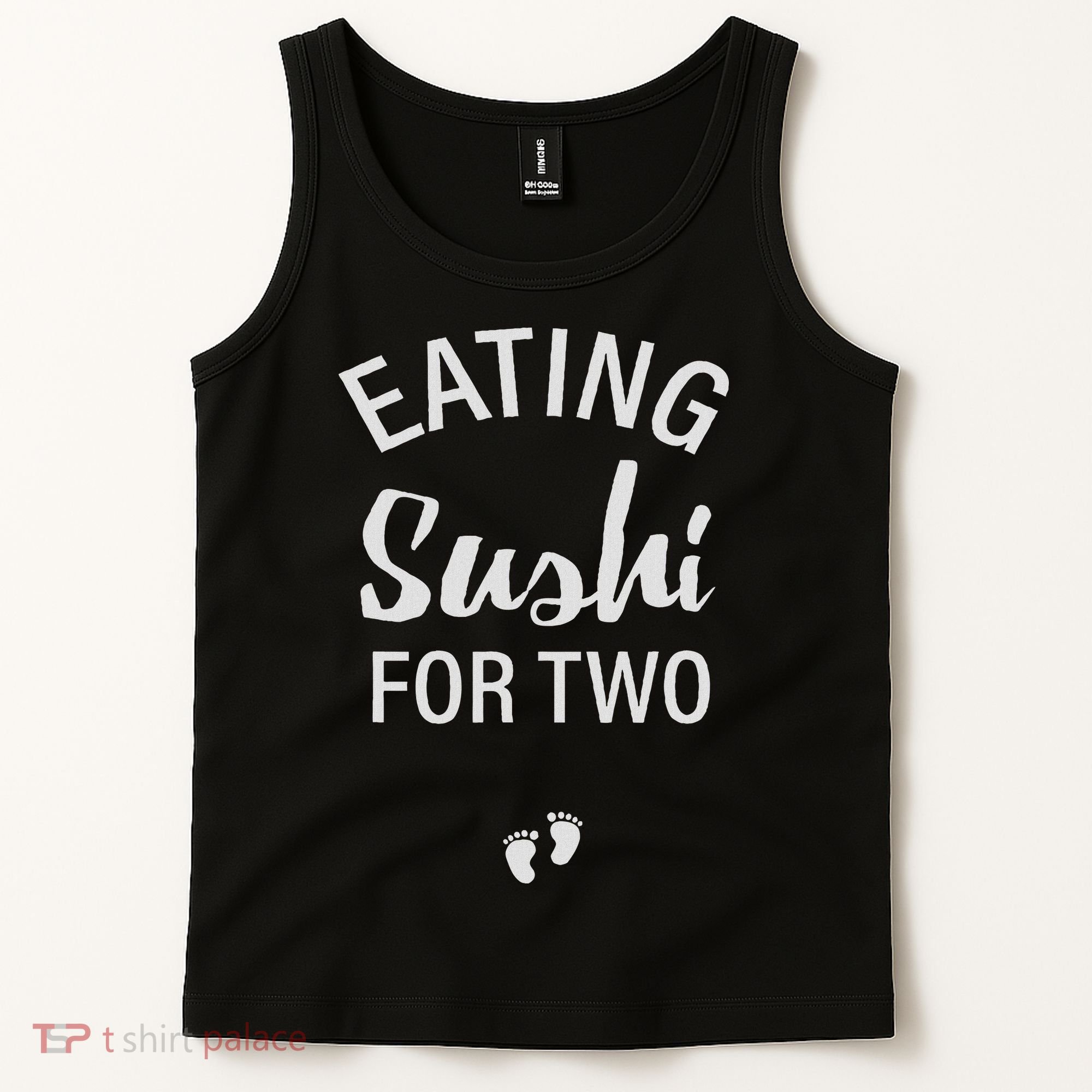 Eating Sushi For Two , Pregnancy Reveal Having Baby Tank Top