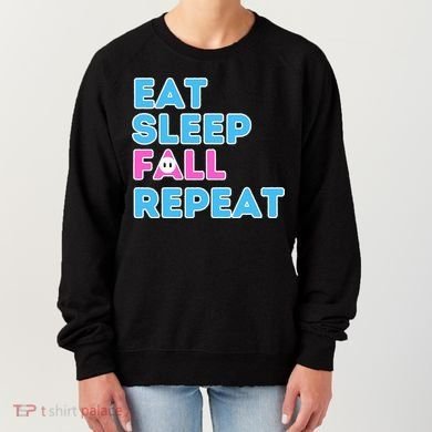 Eat Sleep Fall Repeat Video Game Guys Video Gamer Women's Sweatshirt