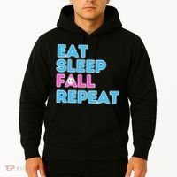 Eat Sleep Fall Repeat Video Game Guys Video Gamer Hoodie thumb 2