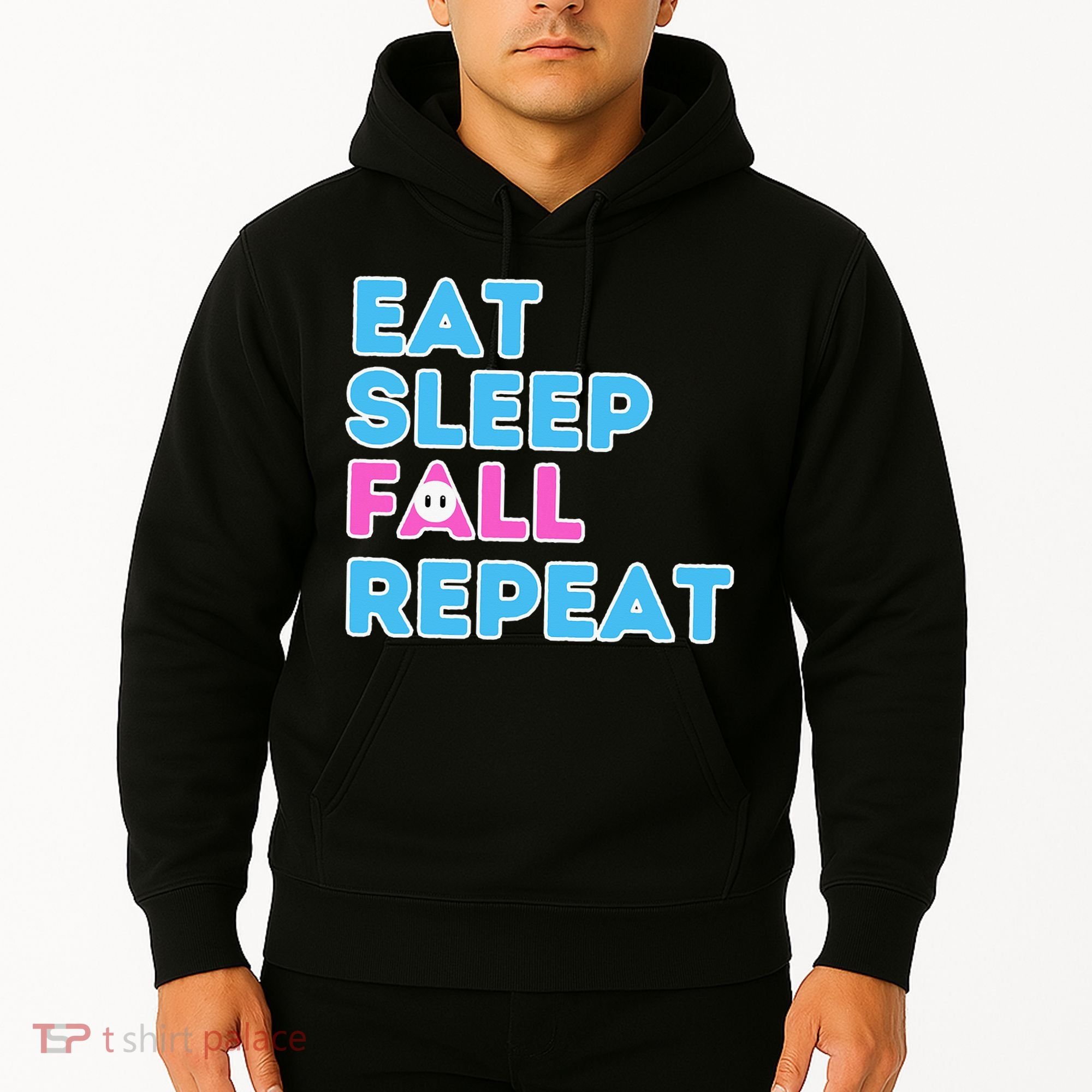 Eat Sleep Fall Repeat Video Game Guys Video Gamer Hoodie